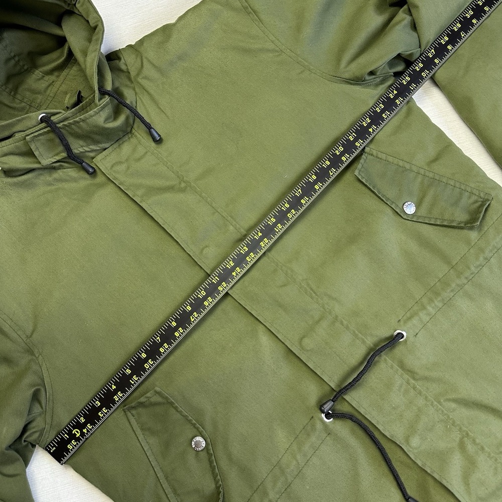 Straight To Hell Hunter Fishtail Parka Jacket Hooded Men L Green Lined Gorpcore - Picture 5 of 11